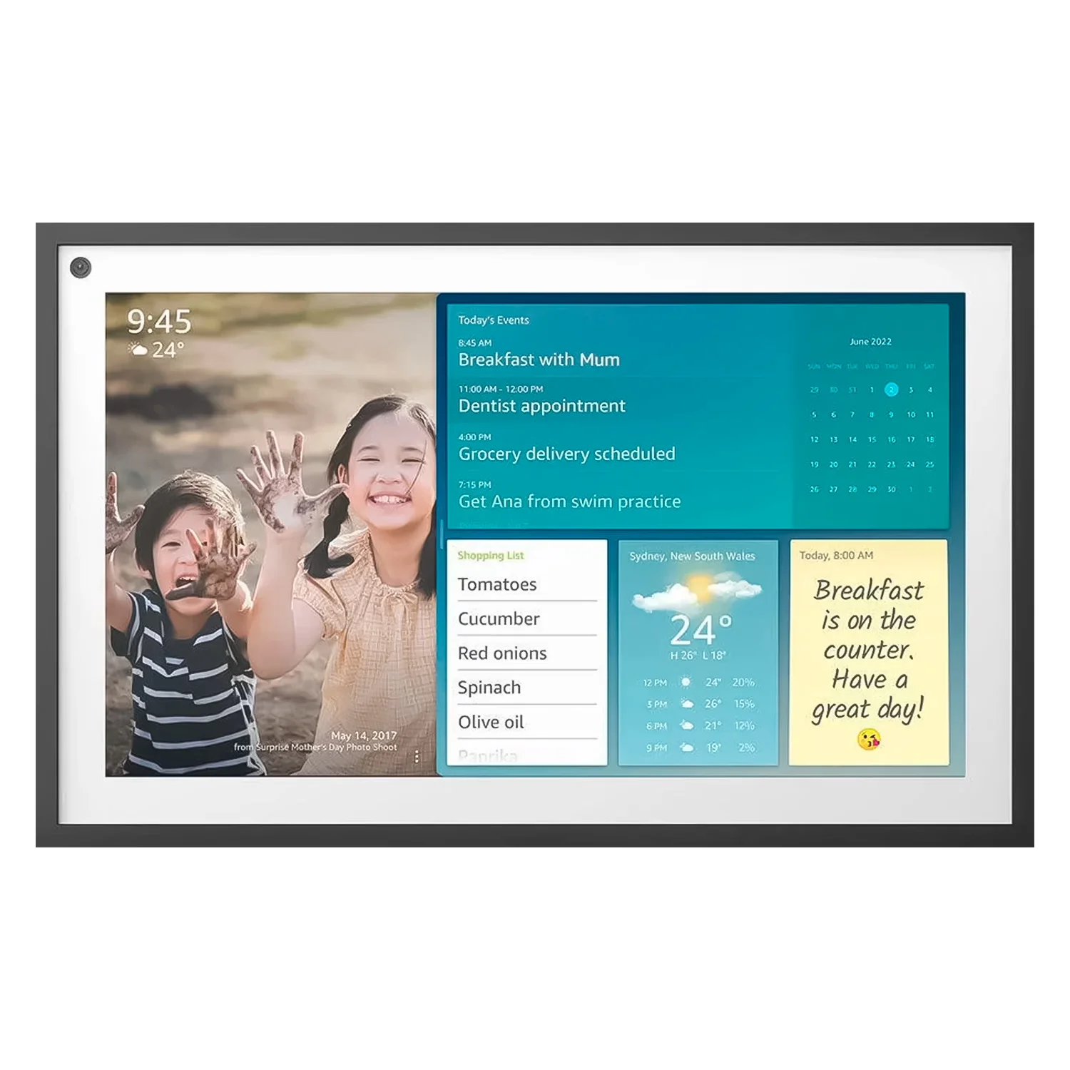 Amazon Echo Show 15 Alexa Display 15.6" 2ª Geração - Preto e Branco