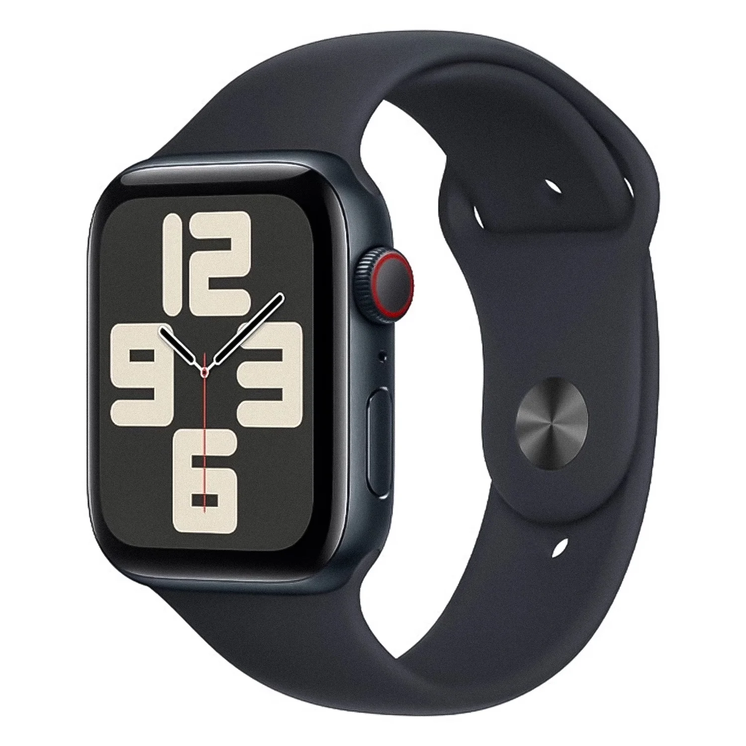 Apple Watch SE 2 2024 MXE73HN/A Caixa Alumínio 40mm Meia Noite - Esportiva Meia Noite S/M