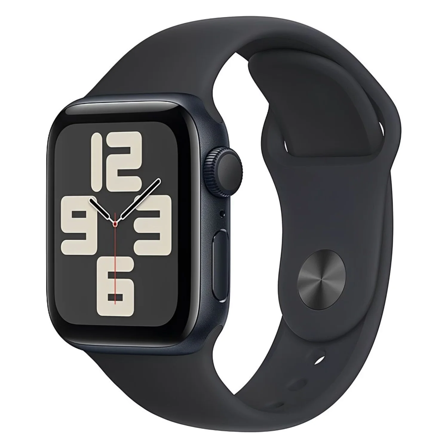 Apple Watch SE 2 2024 MXE93HN/A Caixa Alumínio 40mm Meia Noite - Esportiva Meia Noite M/L