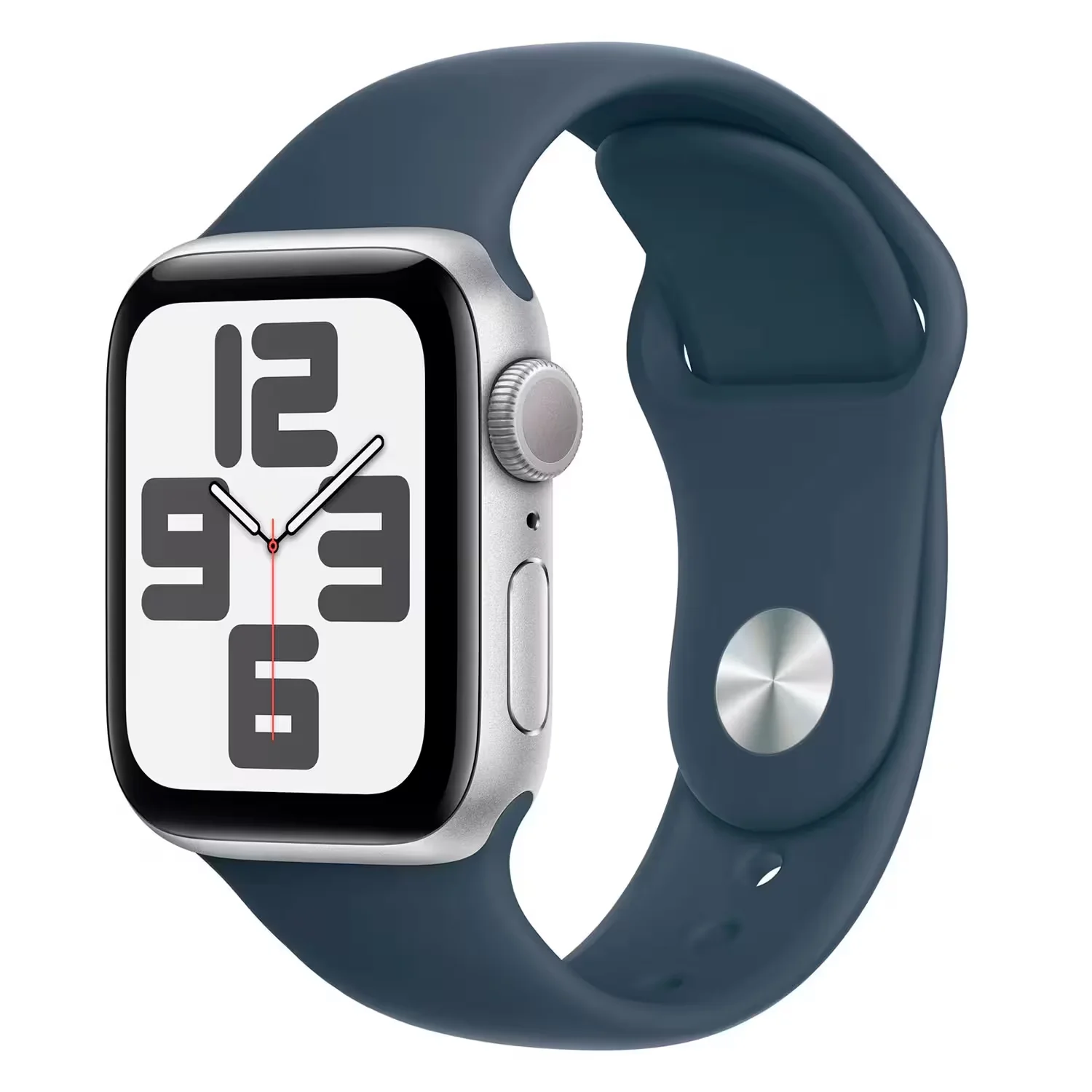 Apple Watch SE 2 MRE13LL/A Caixa de Alumínio 40mm Prata - Esportiva Azul S/M