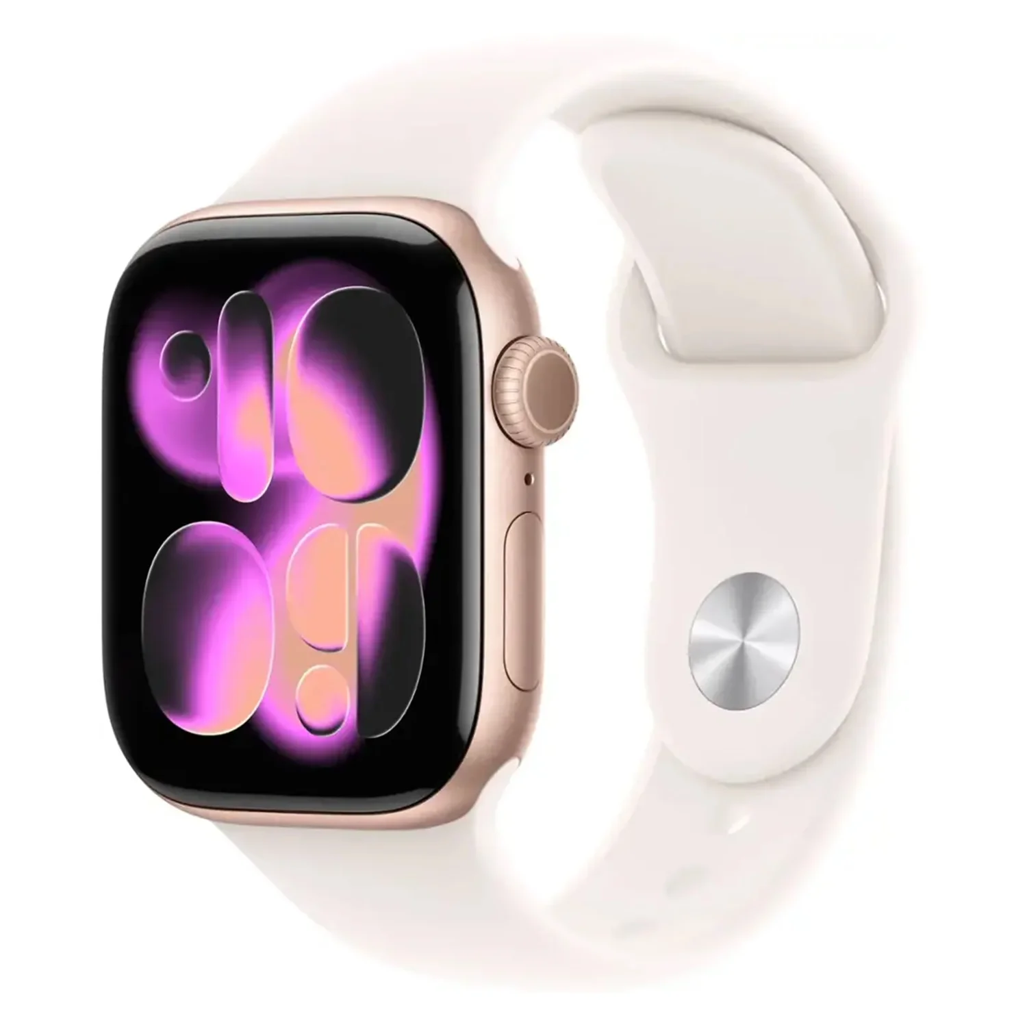 Apple Watch Series 11 MEU44LW/A Caixa Alumínio 42mm Ouro Rosa - Esportiva Blush Claro M/L