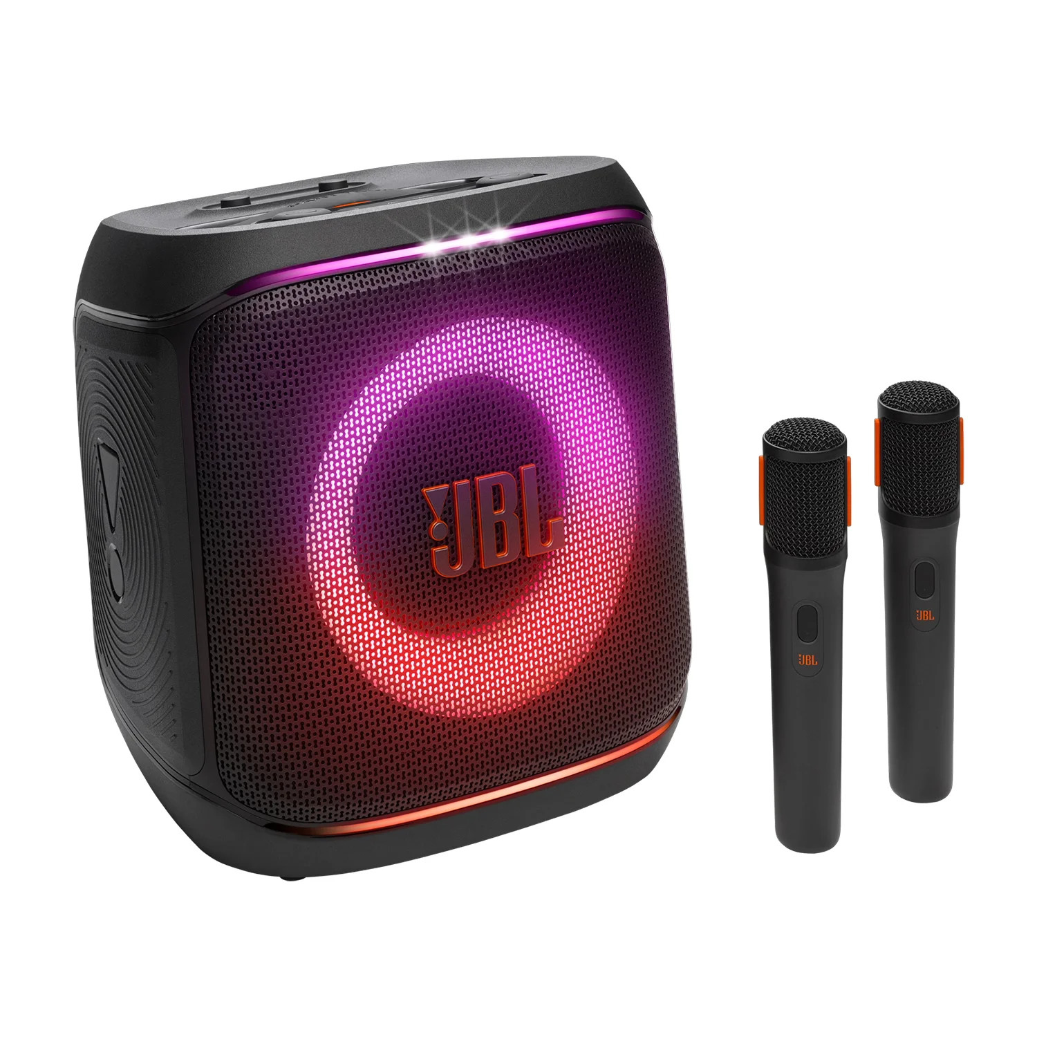 Caixa de Som Portátil JBL Party Box Encore 2 Bluetooth + 2 Microfone - Preto