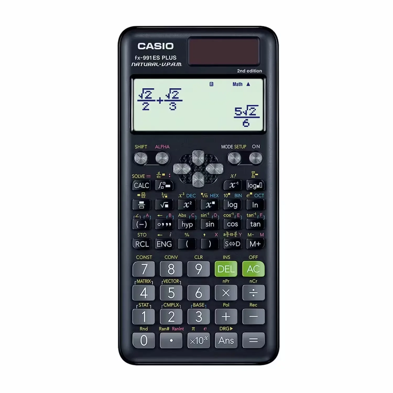 Calculadora Cientifica Casio FX-991ES Plus 2 12 Dígitos - Preto