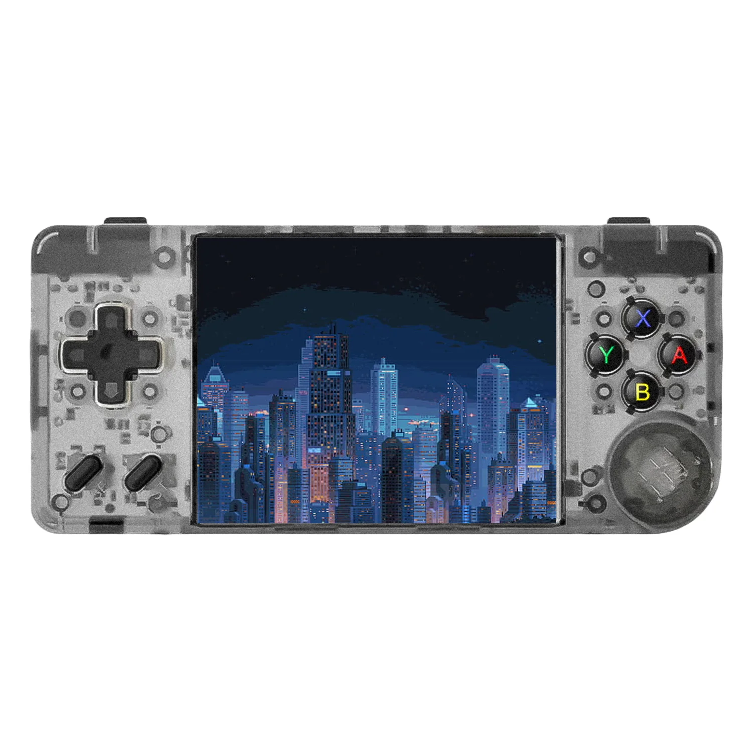 Console Portátil Anbernic RG28XX 64GB Tela 3.0" 5000 Jogos - Preto Transparente