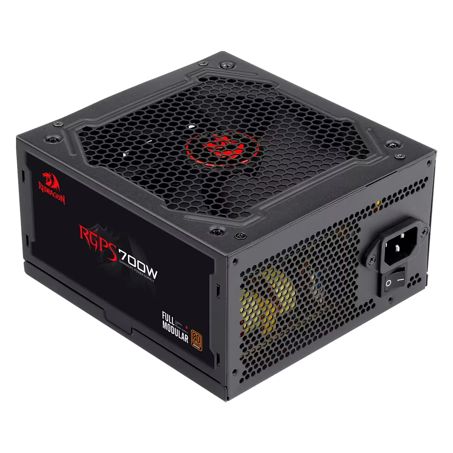 Fonte Redragon RGPS GC-PS005 ATX 700W 80 Plus Bronze PFC Ativo Full Modular - Preto