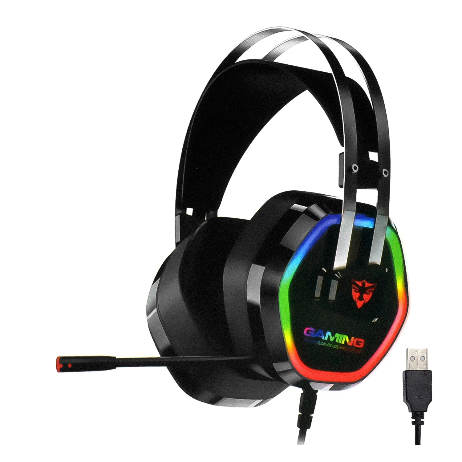 Headset Gamer Satellite AE-305 RGB USB - Preto