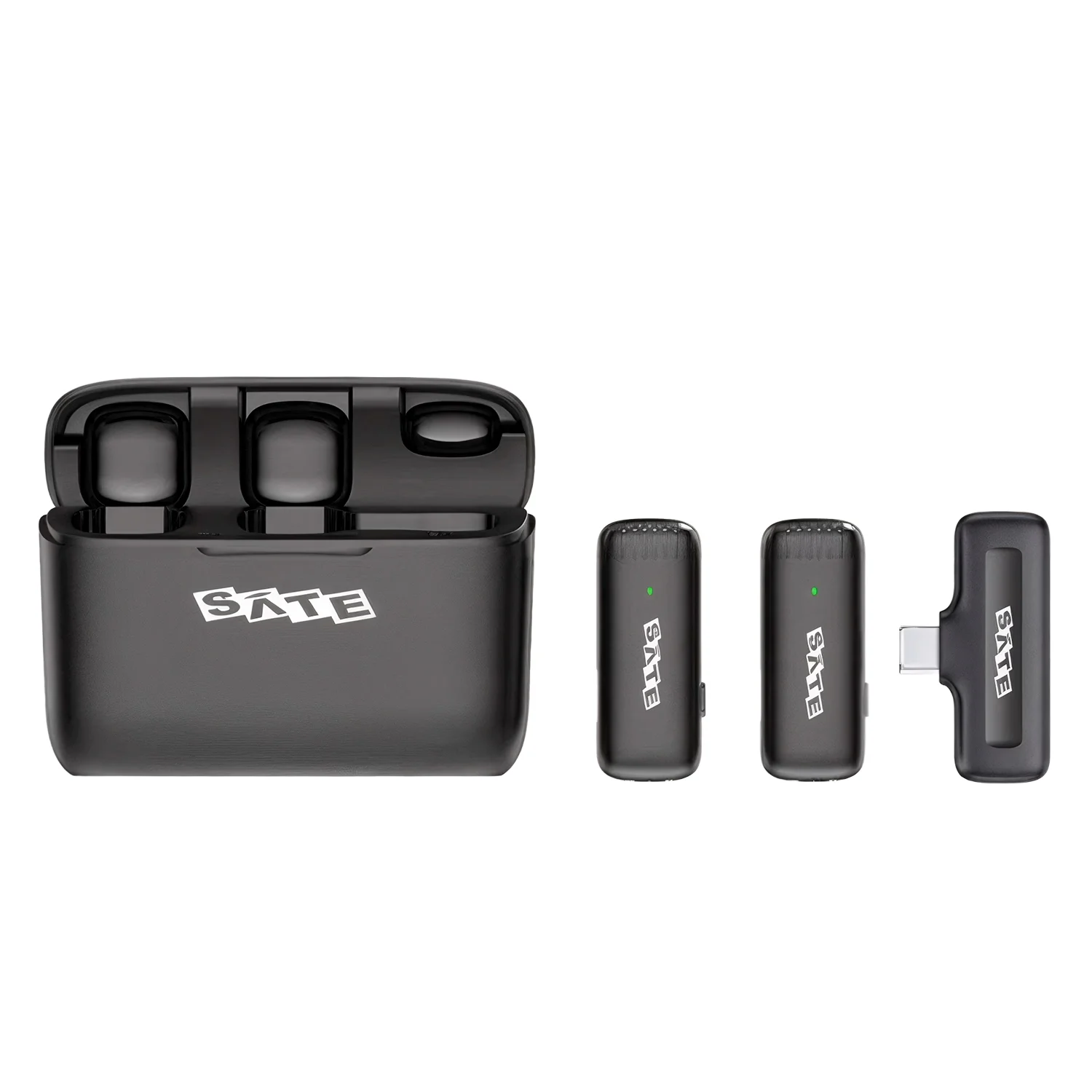 Microfone Lapela Satellite A-MK241 Sem Fio para Smartphone - 2 Unidades