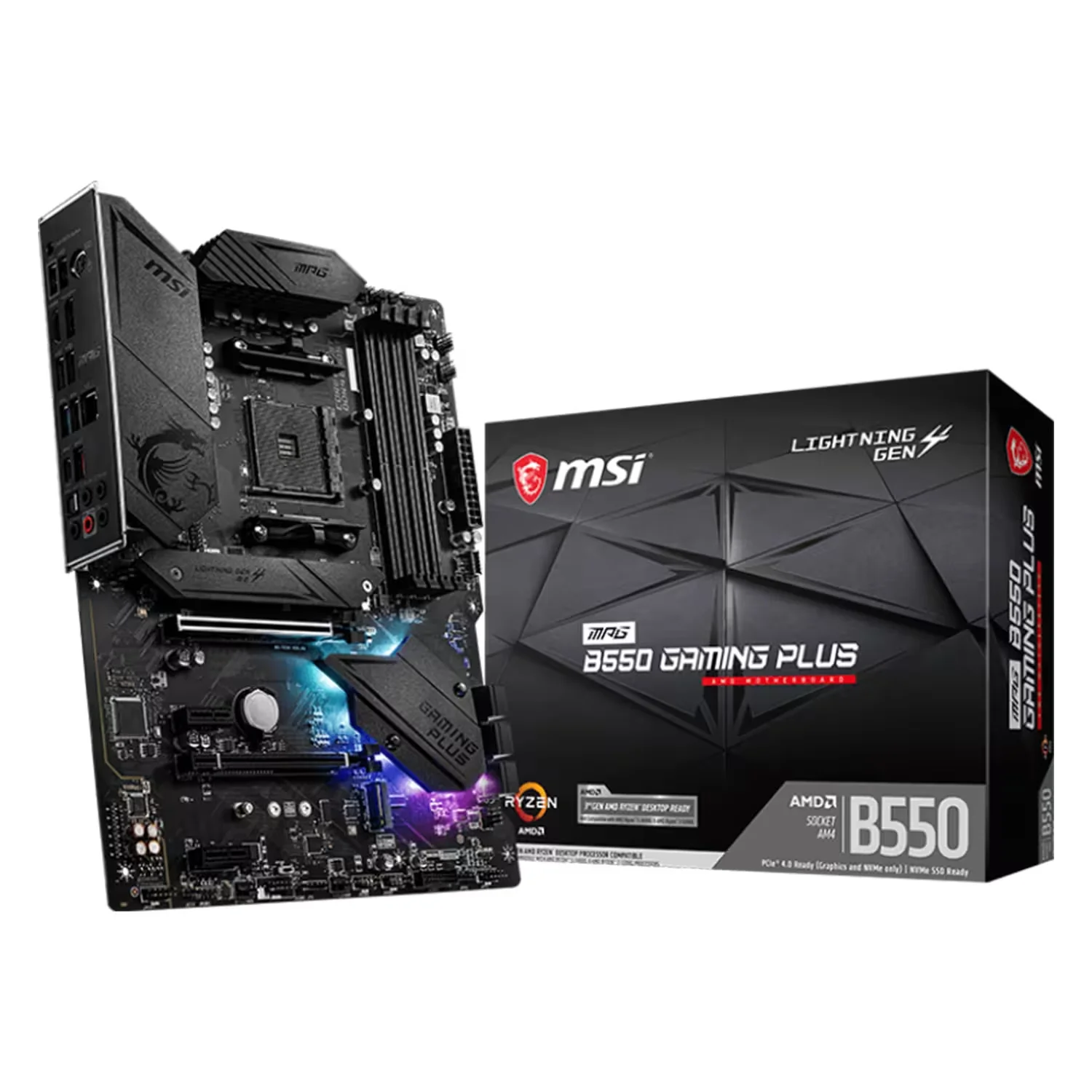 Placa Mãe MSI MPG B550 Gaming Plus DDR4 Socket AMD AM4 Chipset B550 ATX