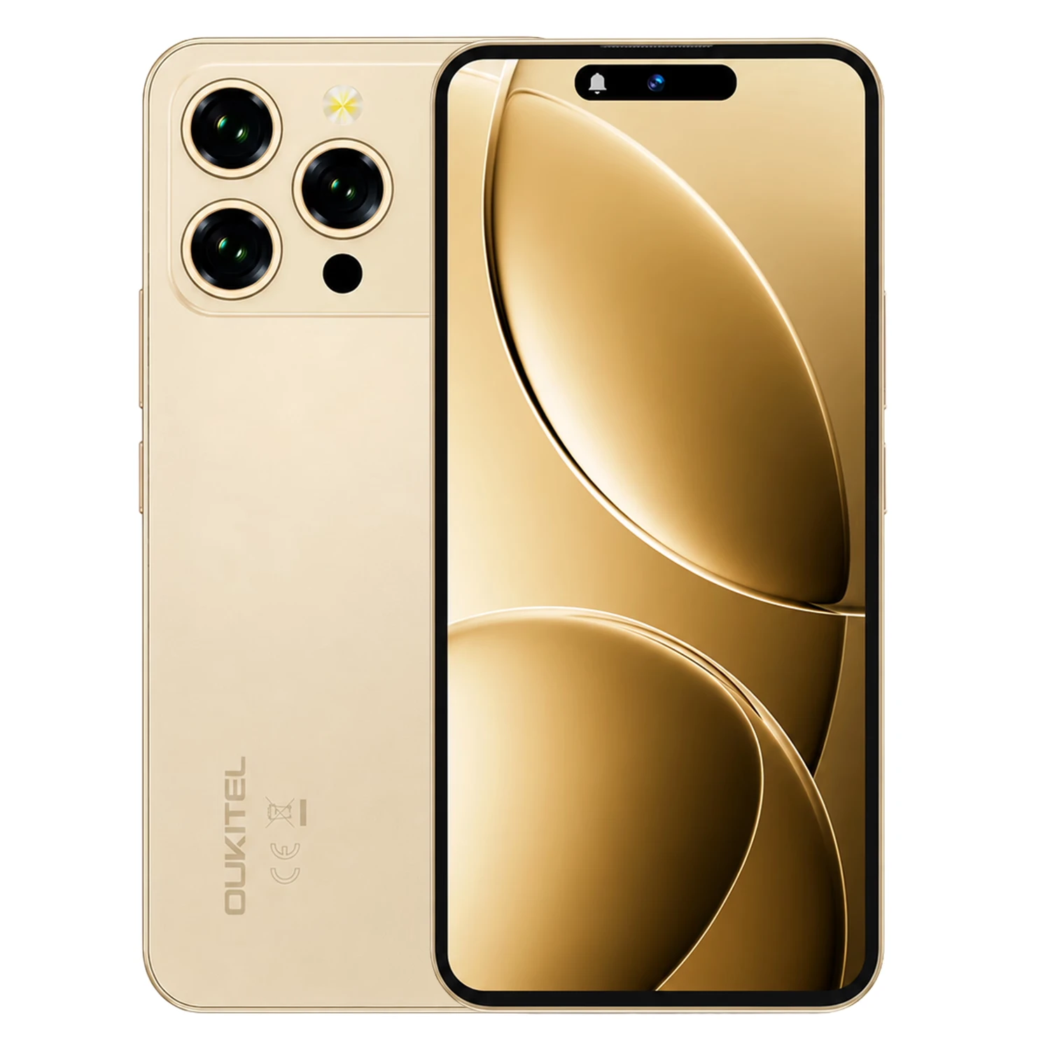 Smartphone Oukitel P1 Pro 256GB 8GB RAM Dual SIM Tela 6.7" - Dourado