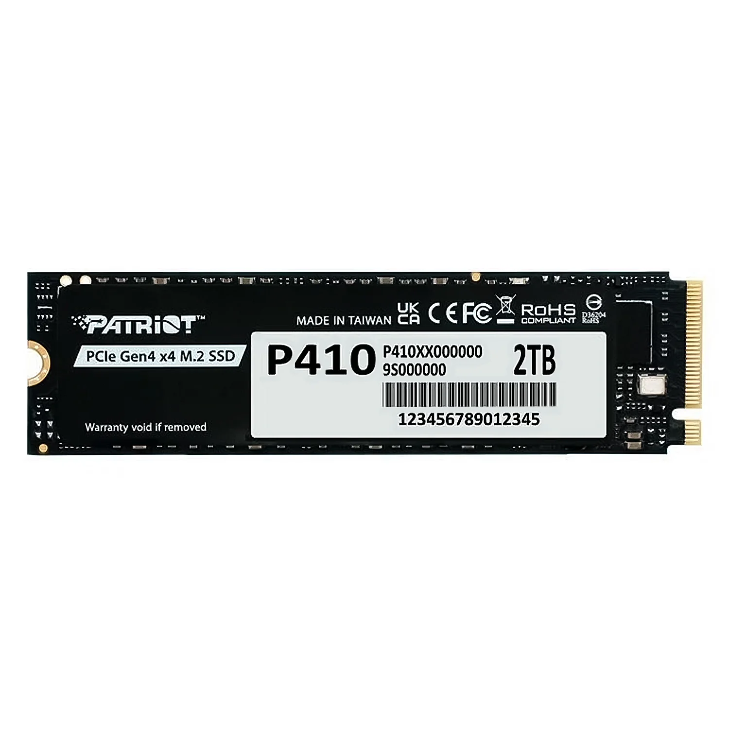 SSD M.2 Patriot P410 2TB NVMe PCIe Gen4 - P410P2TBM28H